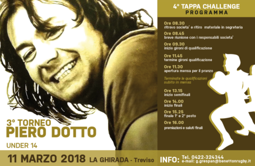 L’11 marzo si giocherà a Treviso il 3° Torneo Piero Dotto, quarta tappa del Super Challenge U14