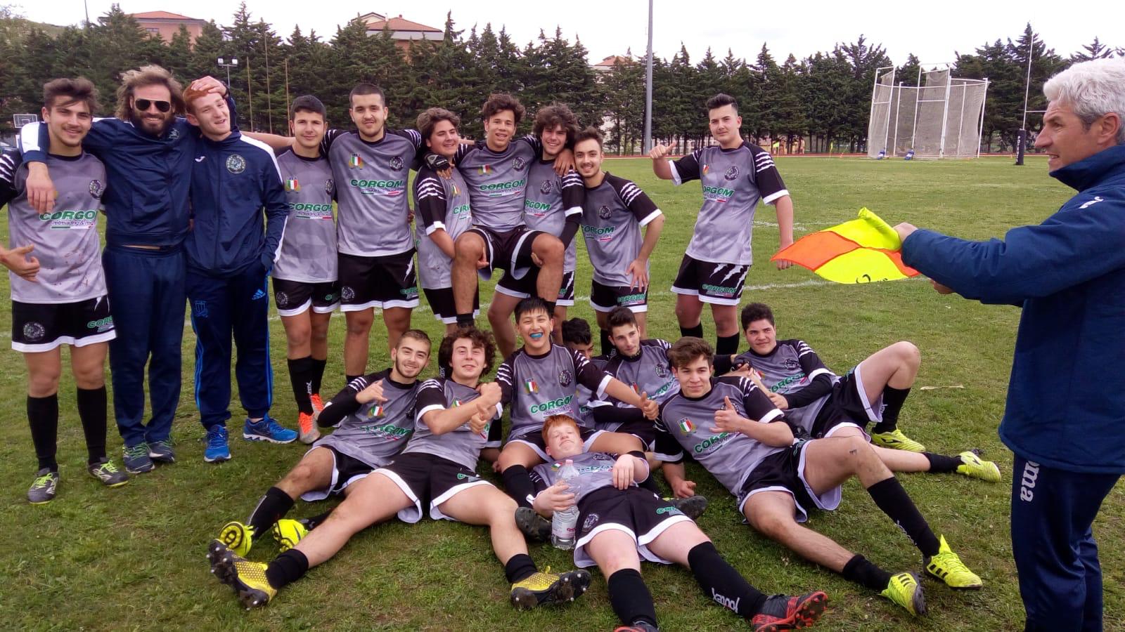 La Corgom Under 16 Rugby Corato vince di misura a Potenza