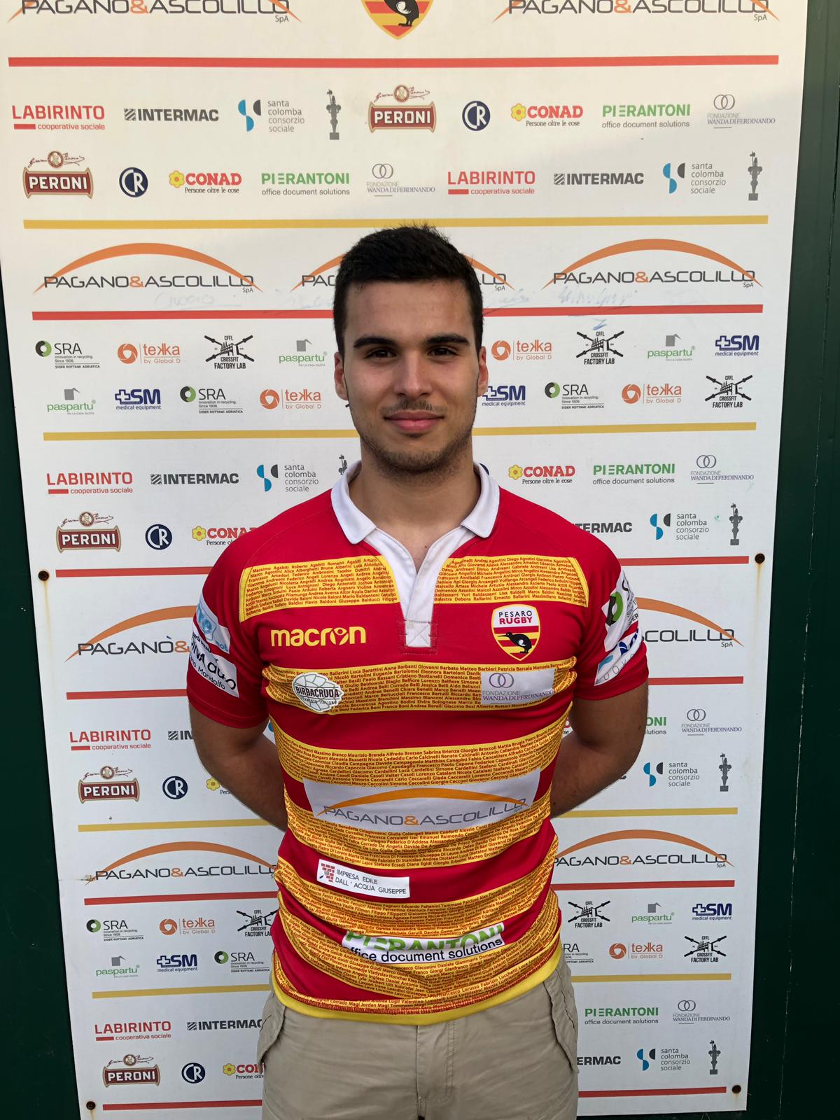 Il giovane trequarti Natalia primo rinforzo della Paspa Pesaro Rugby