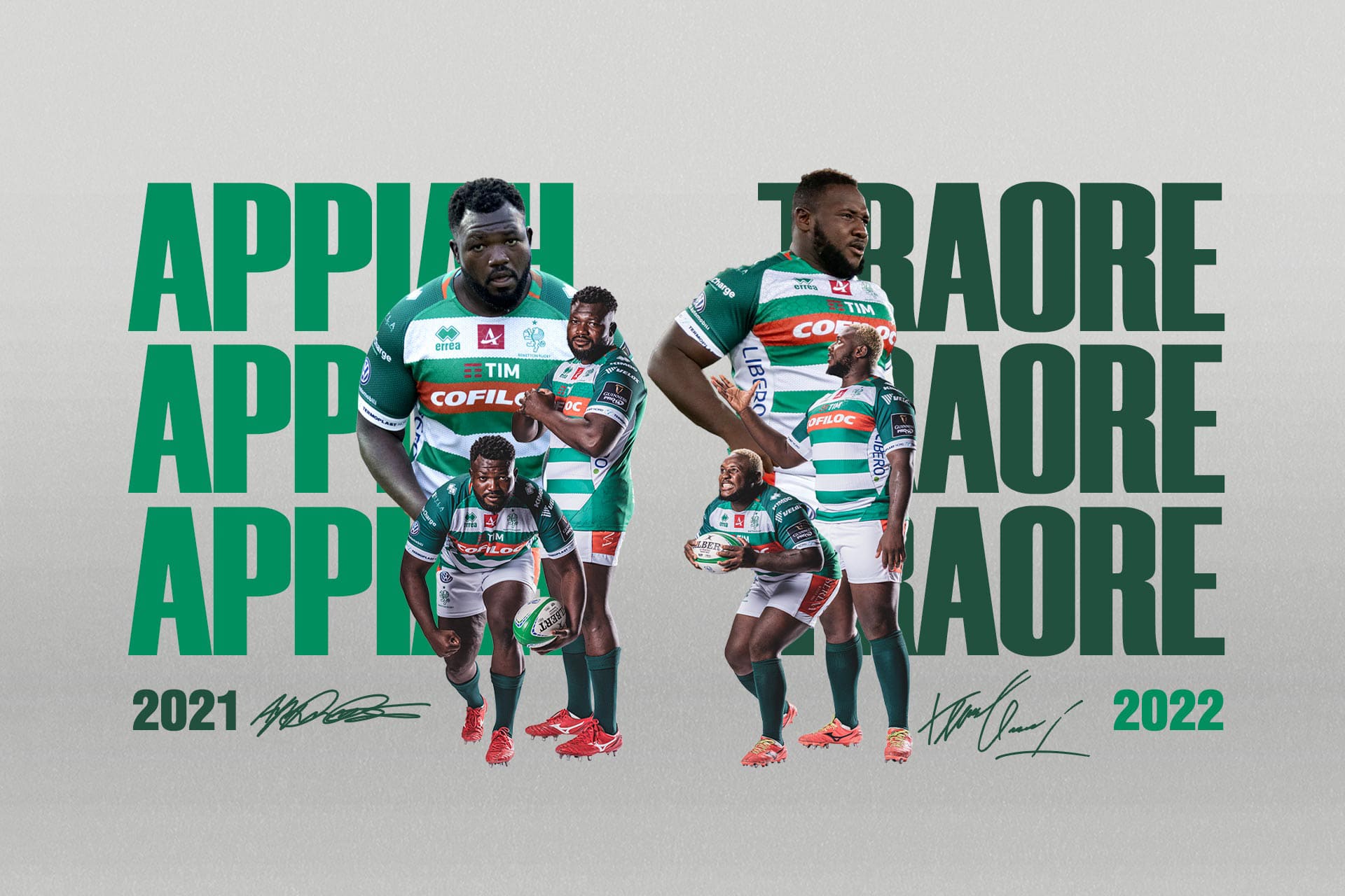 I piloni Derrick Appiah e Cherif Traore rinnovano con i Leoni