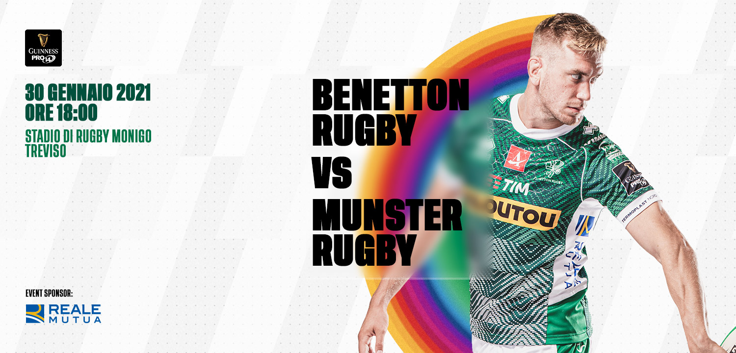 Benetton Rugby: il XV biancoverde che domani a Monigo attende Munster