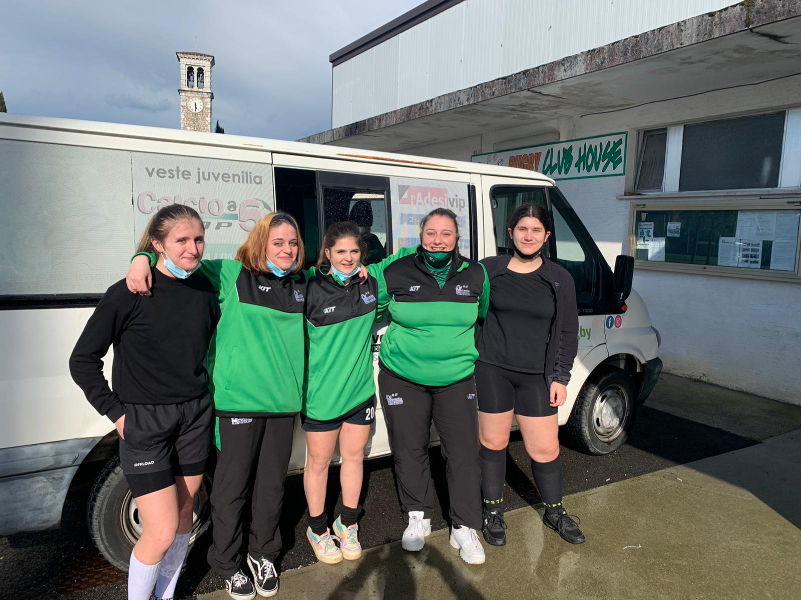 Juvenilia Rugby: la scommessa sul femminile continua. Le ragazze della bassa friulana si allenano con la Benetton 