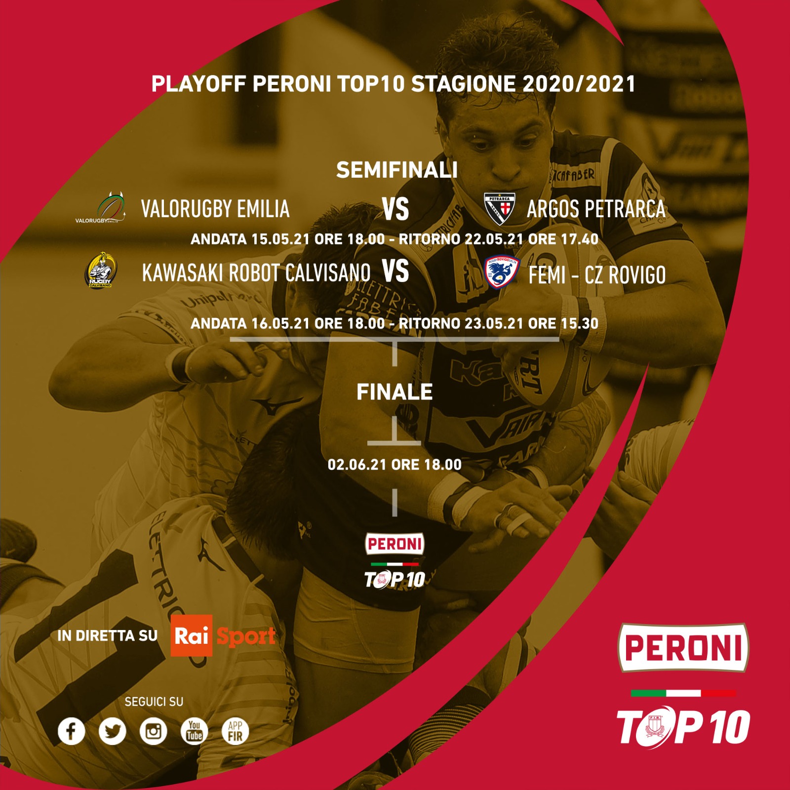 Peroni TOP10, Rovigo batte Colorno ed è secondo: definita la griglia play-off