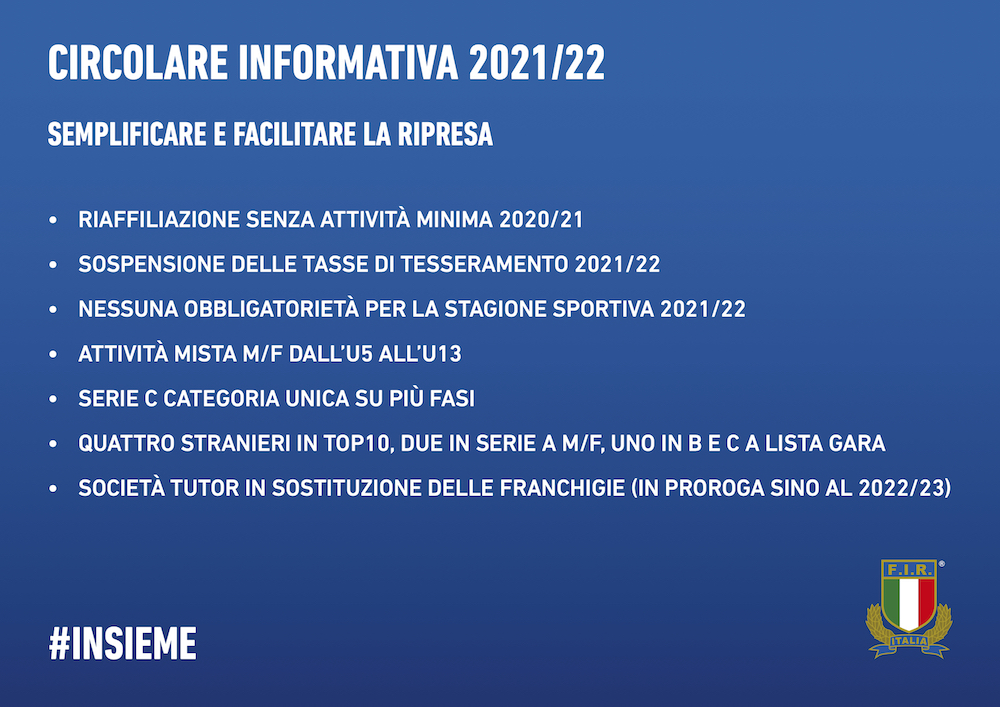 Pubblicata la Circolare Informativa 2021/22: semplificare e facilitare la ripresa