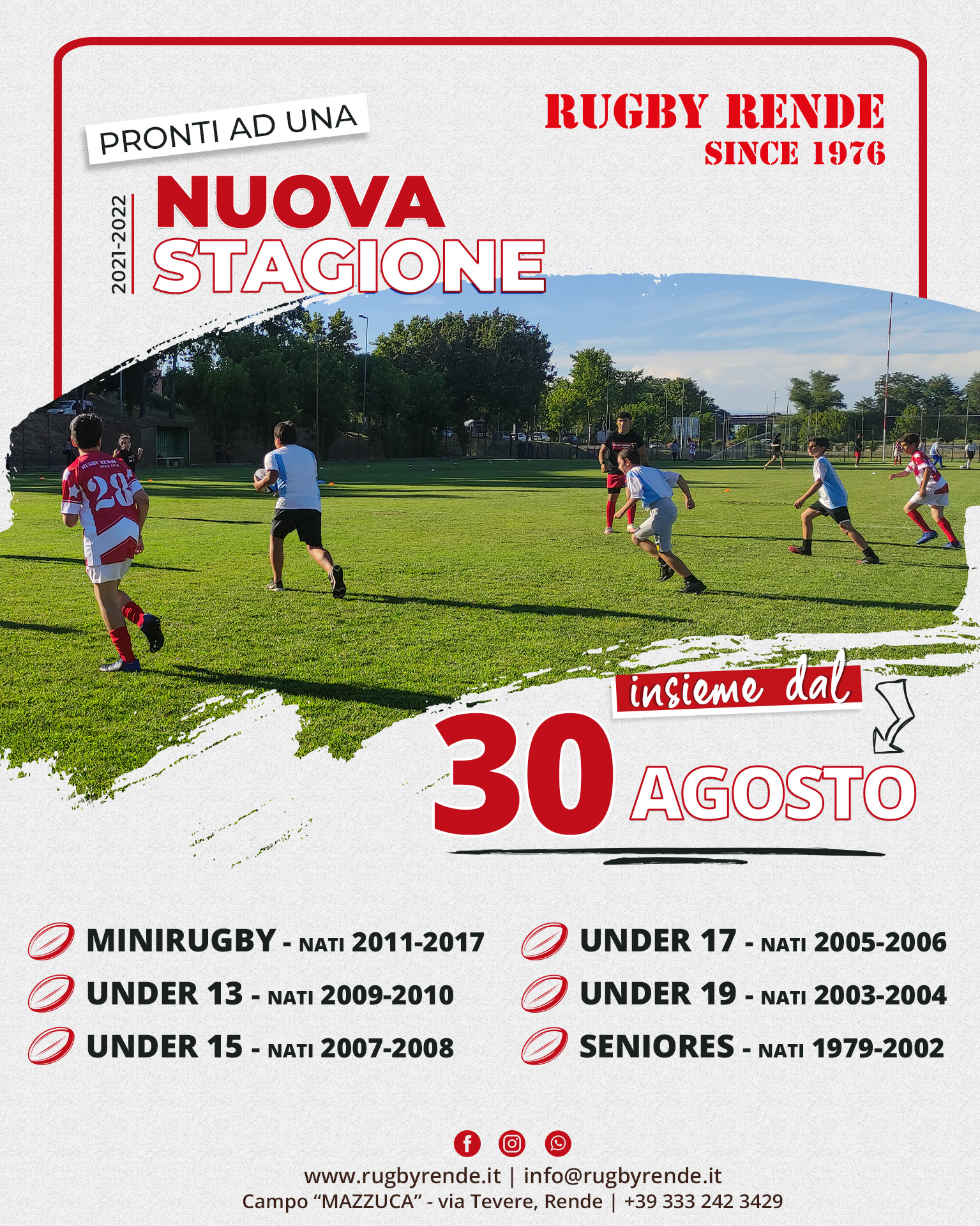 Il Rugby Rende si prepara alla nuova stagione sportiva