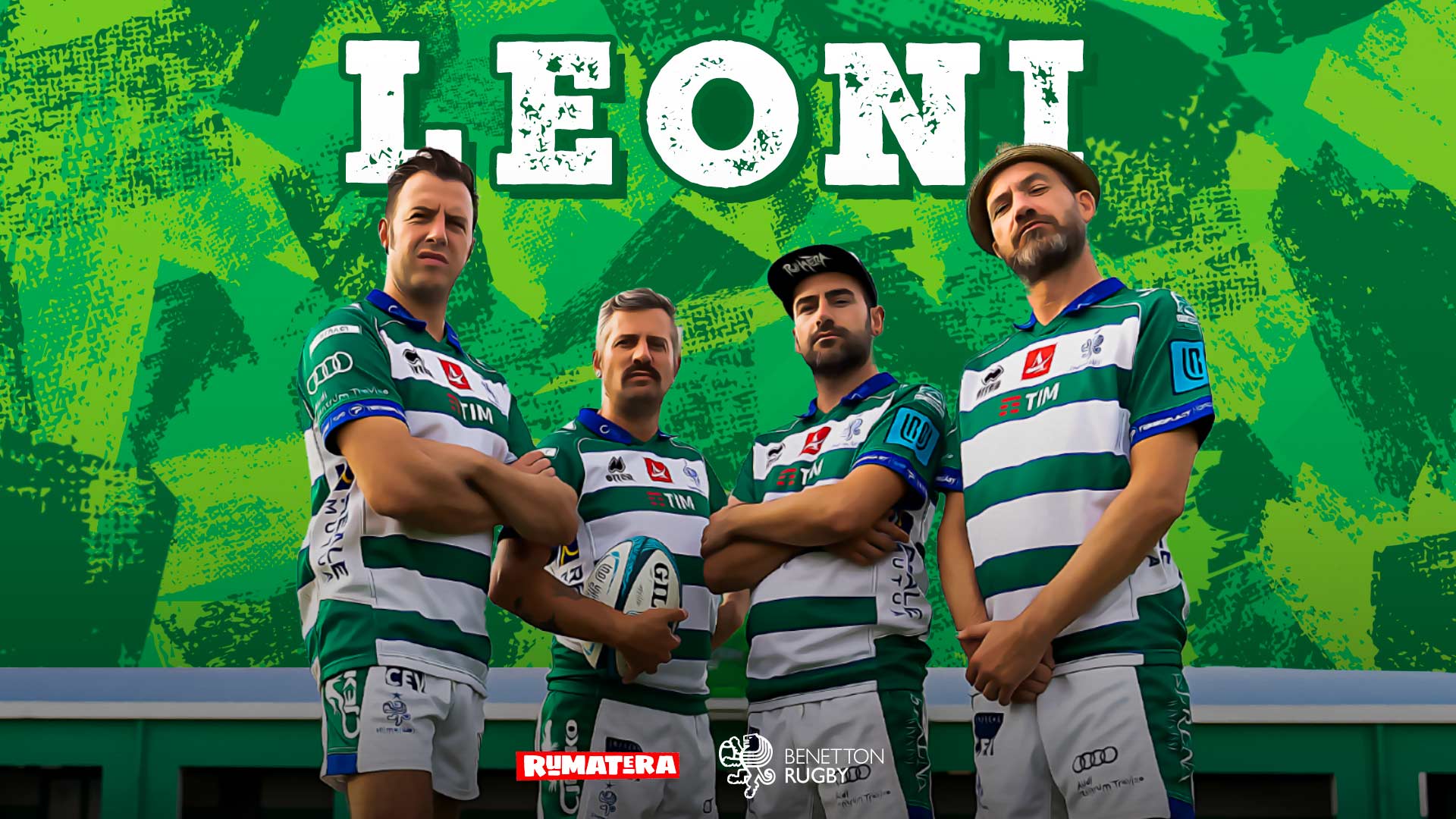 Nuovo inno del Benetton Rugby “Leoni” scritto e cantato dai Rumatera