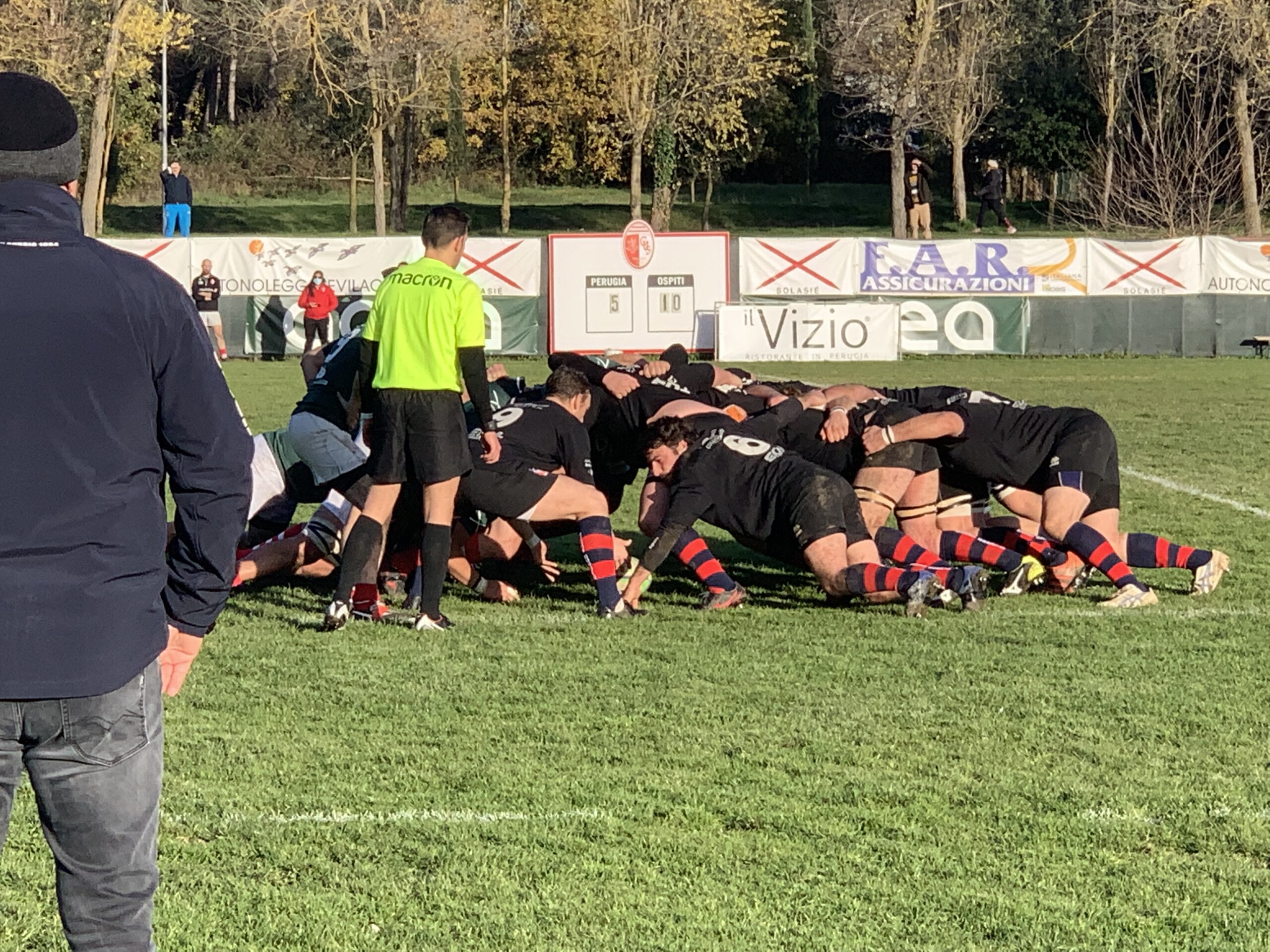 Il Rugby Gubbio fa cinquina, battuto 22-8 il Perugia. Vince anche l’U15