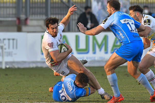 Quattro mete per le Zebre che cedono 26-36 al Lanfranchi contro i Worcester Warriors