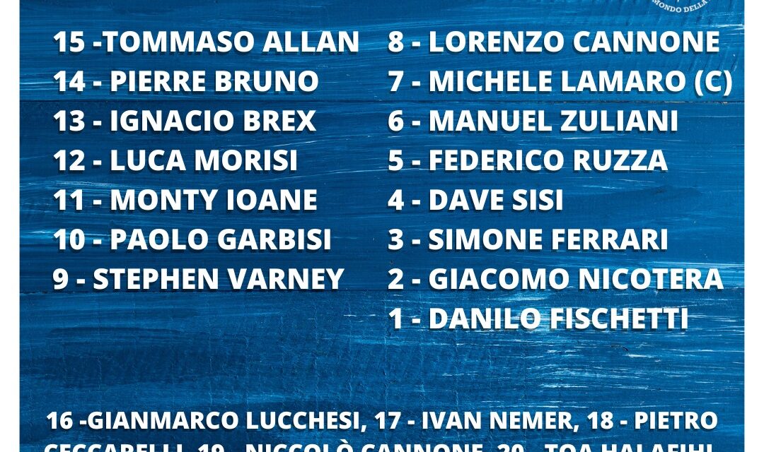 Italia, il XV che sfida Samoa a Padova
