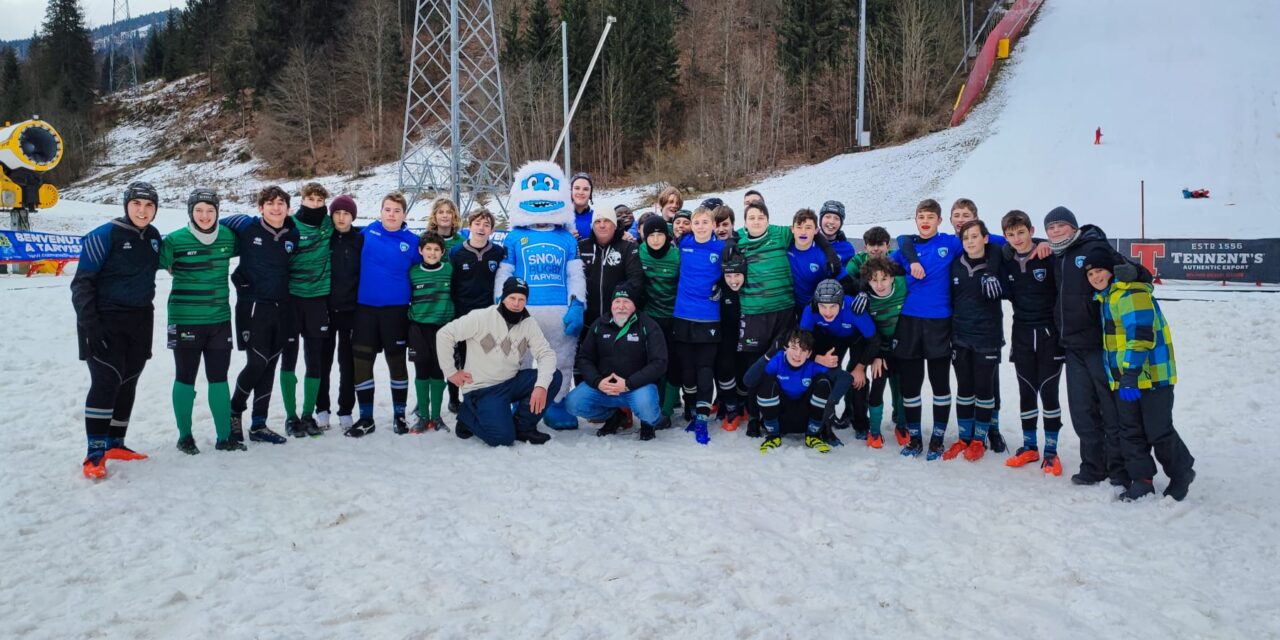 Le U15 di RC Pasian di Prato e Juvenilia Bagnaria Arsa conquistano lo SNOW Rugby di Tarvisio