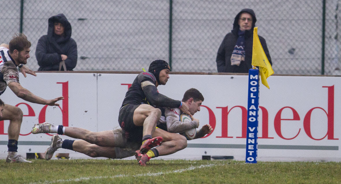 Peroni TOP10, impresa Mogliano: 21-21 contro il Petrarca