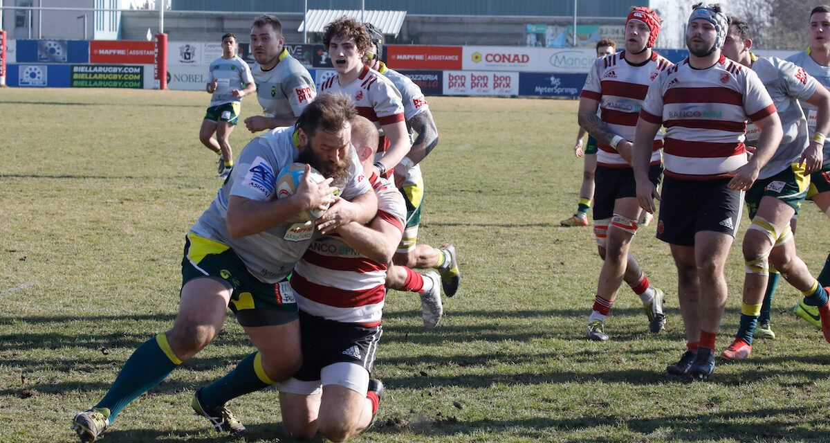 Biella vince di misura sul Rugby Milano: 35 – 30 il finale