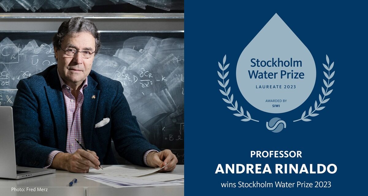 Andrea Rinaldo, azzurro N°326, riceve lo Stockolm Water Prize