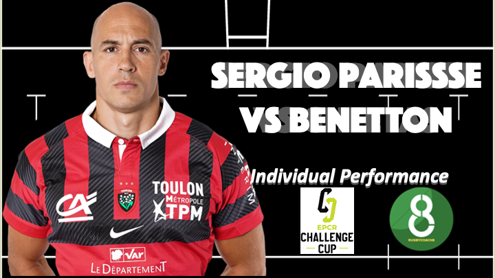 La prestazione di Sergio Parisse contro il Benetton Treviso