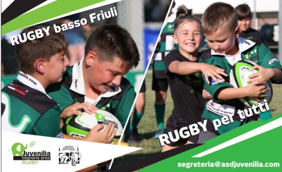 Il minirugby invade Bagnaria Arsa . Oltre 200 bambini parteciperanno tra minirugby, U6 e Prime Mete 