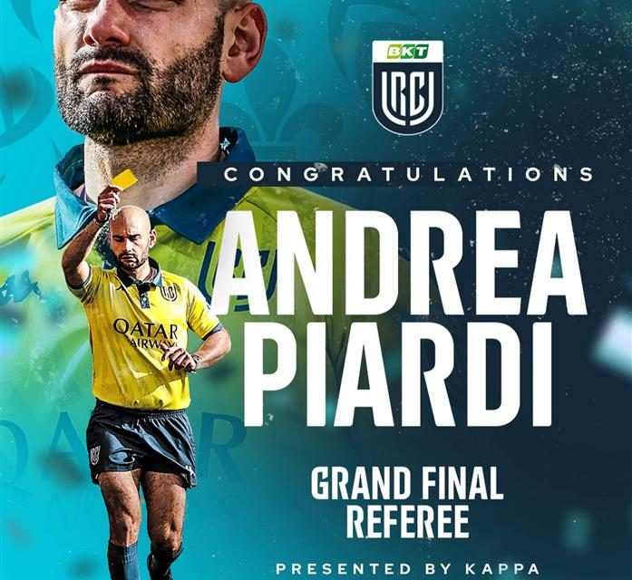 URC, Andrea Piardi è l’arbitro della finale tra Bulls e Warriors. Al TMO il connazionale Matteo Liperini
