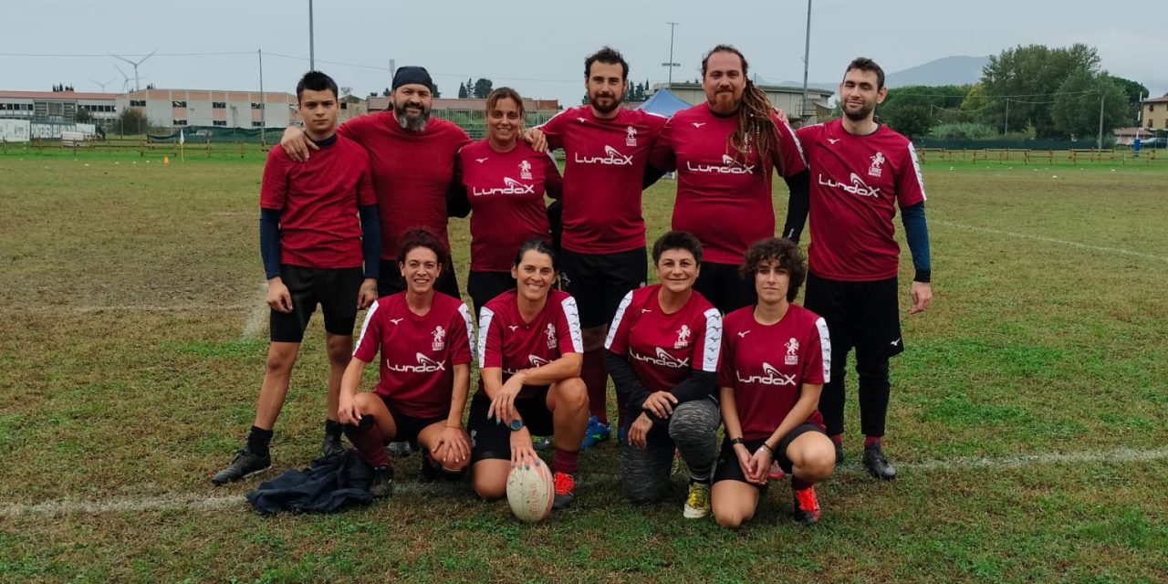Rugby touch: tanto divertimento (e buoni risultati) per la squadra Lions Amaranto a Pontedera