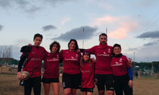 Rugby touch: tanto divertimento (e buoni risultati) per la squadra Lions Amaranto nel raggruppamento del Priami di Stagno
