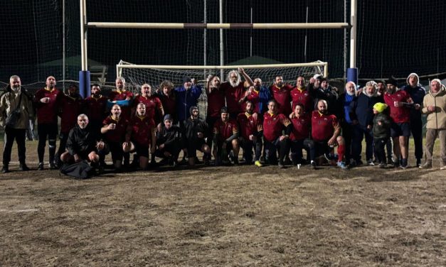 Campionato Old. 4° successo su 4 per i RinoCerotti, la squadra Old dei Lions Amaranto Livorno