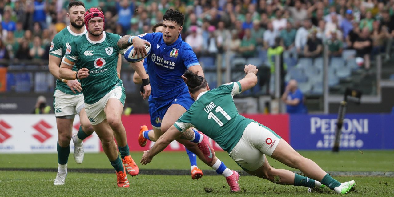L’Italia cade di misura contro l’Irlanda nell’ultimo turno del Sei Nazioni: 17-22 il finale